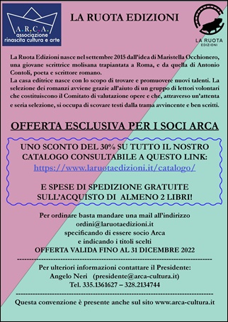 OFFERTA ESCLUSIVA per I SOCI ARCA: “LA RUOTA EDIZIONI”