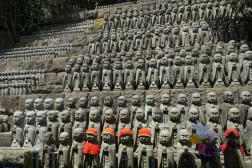 ft- Statue Jizo, Tempio Daisho-in, isola di Miyajima (Hiroshima), 